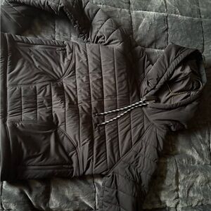 Women’s Quilted Hooded Jacket - Black